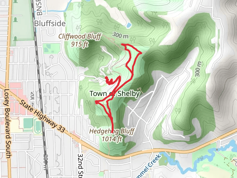 Butterfly, Miller Bluff and Hedge Hog Loop Trail