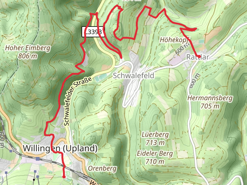 Willingen to Rattlar Walk