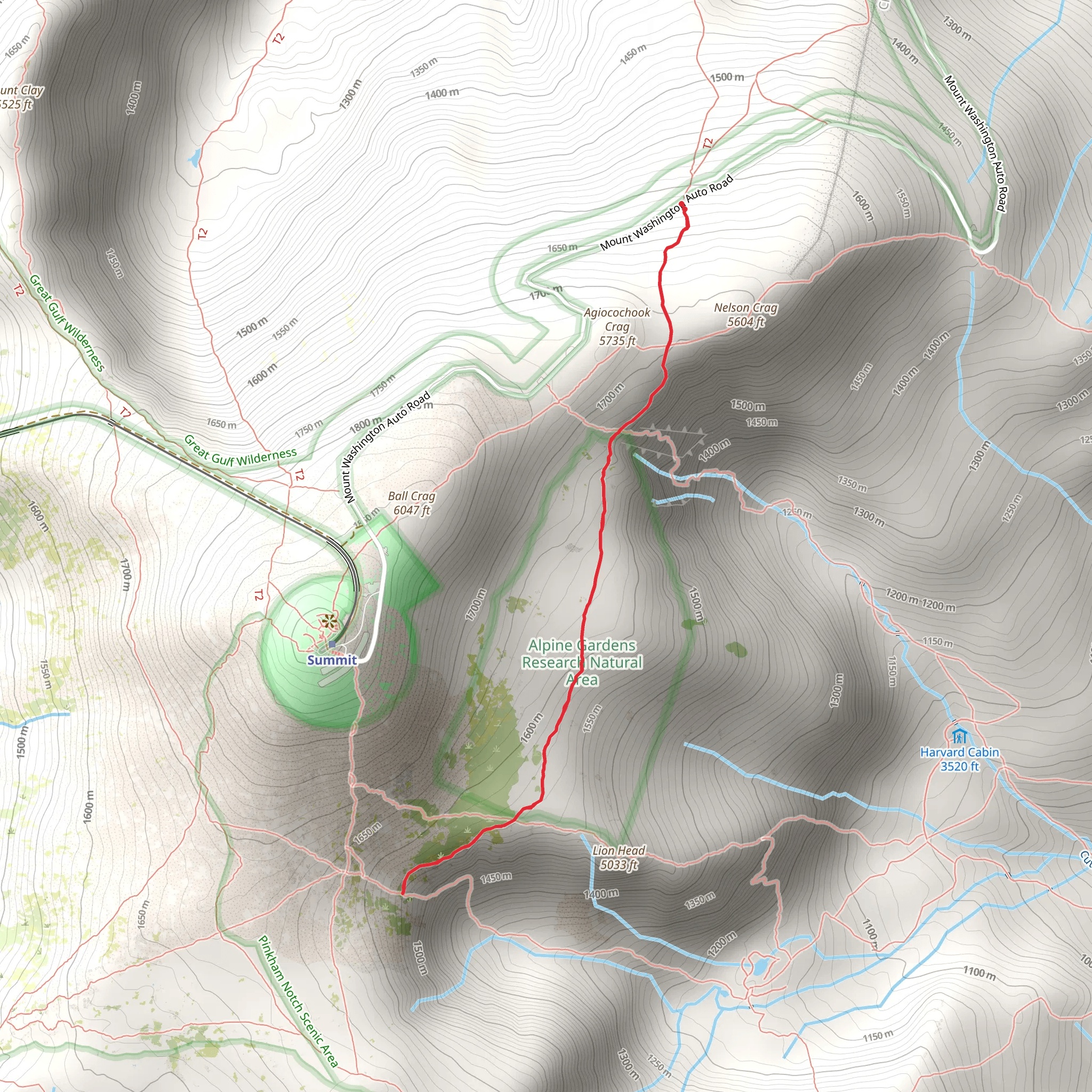 Alpine Garden Trail mobile static map
