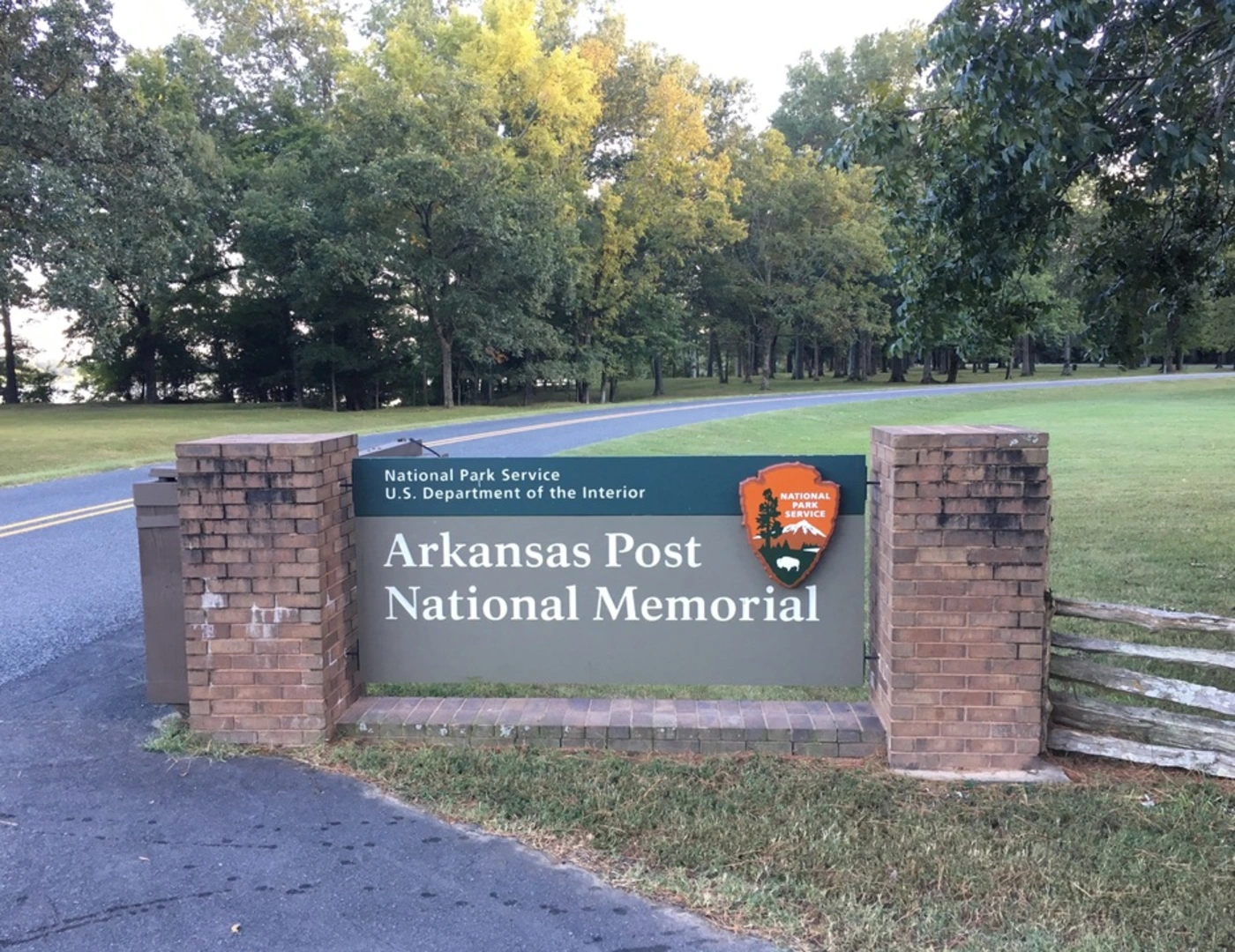 An image depicting the trail Arkansas Post National Memorial Loop and its surrounding area.