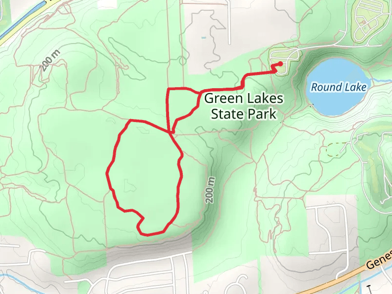 Farmer's Hill Trail Loop from Rolling Hills Camping Area