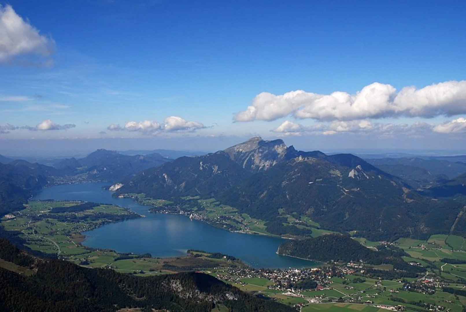 An image depicting the trail Rußbach to Strobl and its surrounding area.