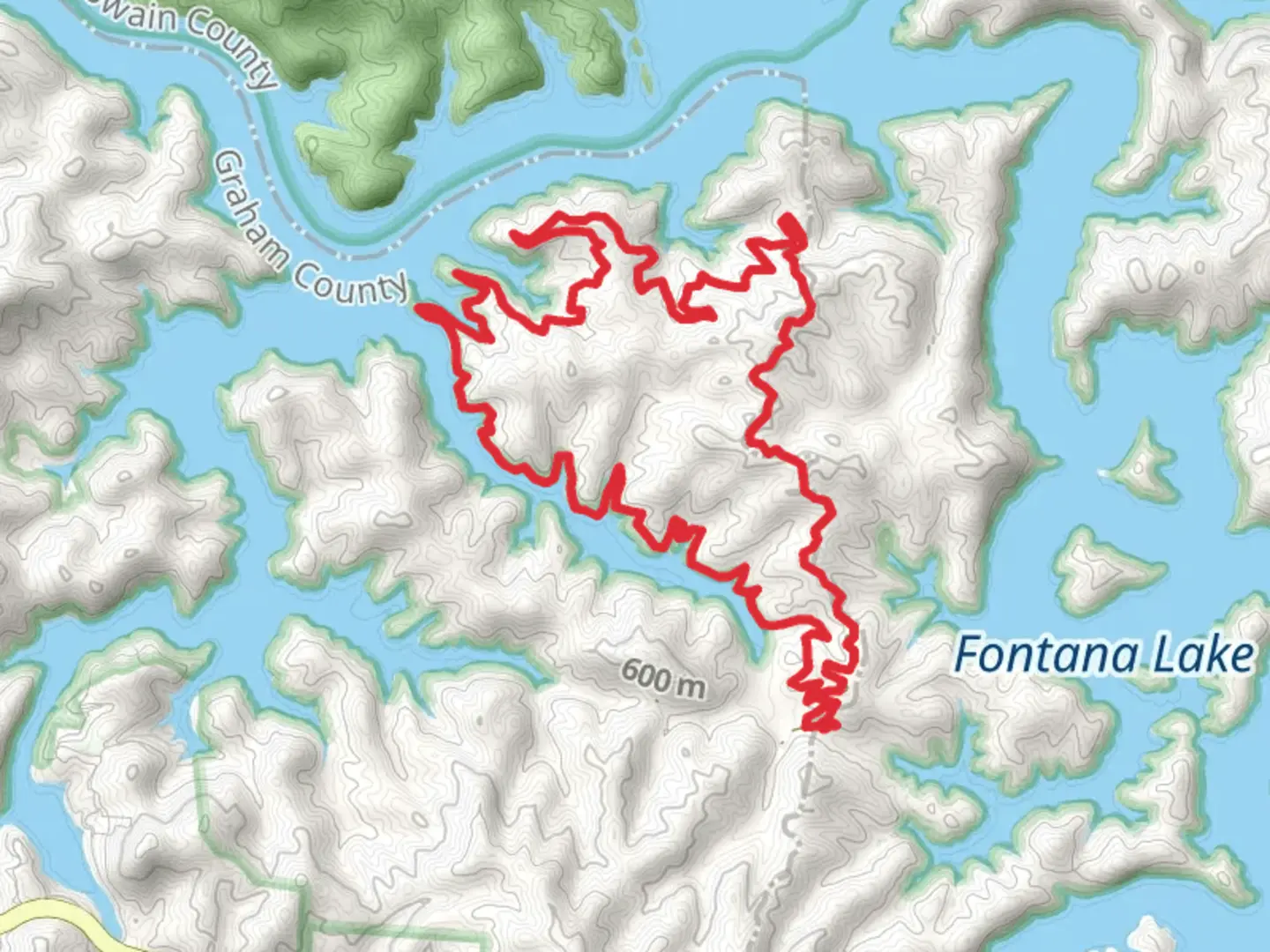 An image depicting the trail Little Tennessee River - Mouse Branch Loop and its surrounding area.