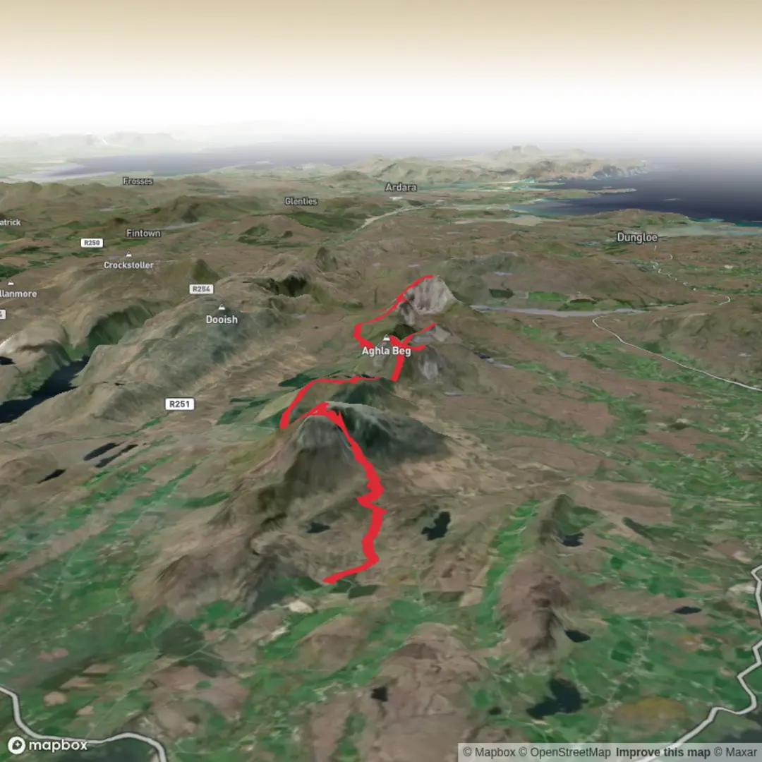 An image depicting the trail Seven Sisters and its surrounding area.