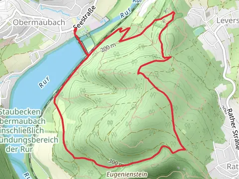 Engelsblick and Stausee Obermaubach via Kuehkopfsteig