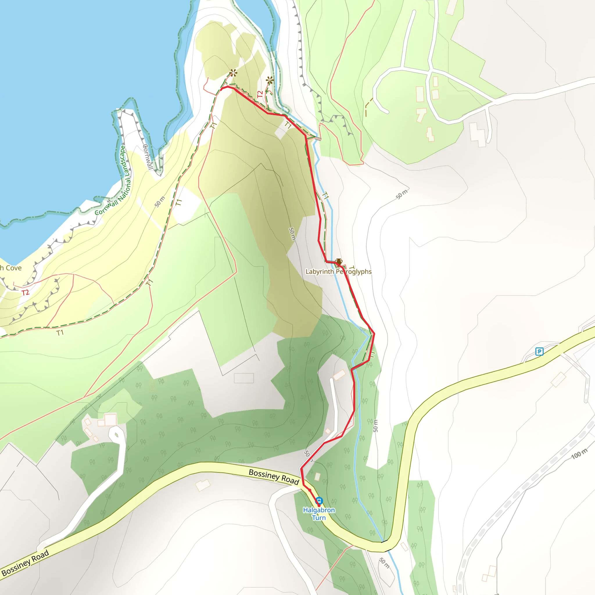 Rocky Valley Walk mobile static map