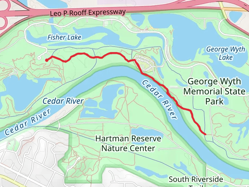 Walk along Cedar Lake from Wyth Road