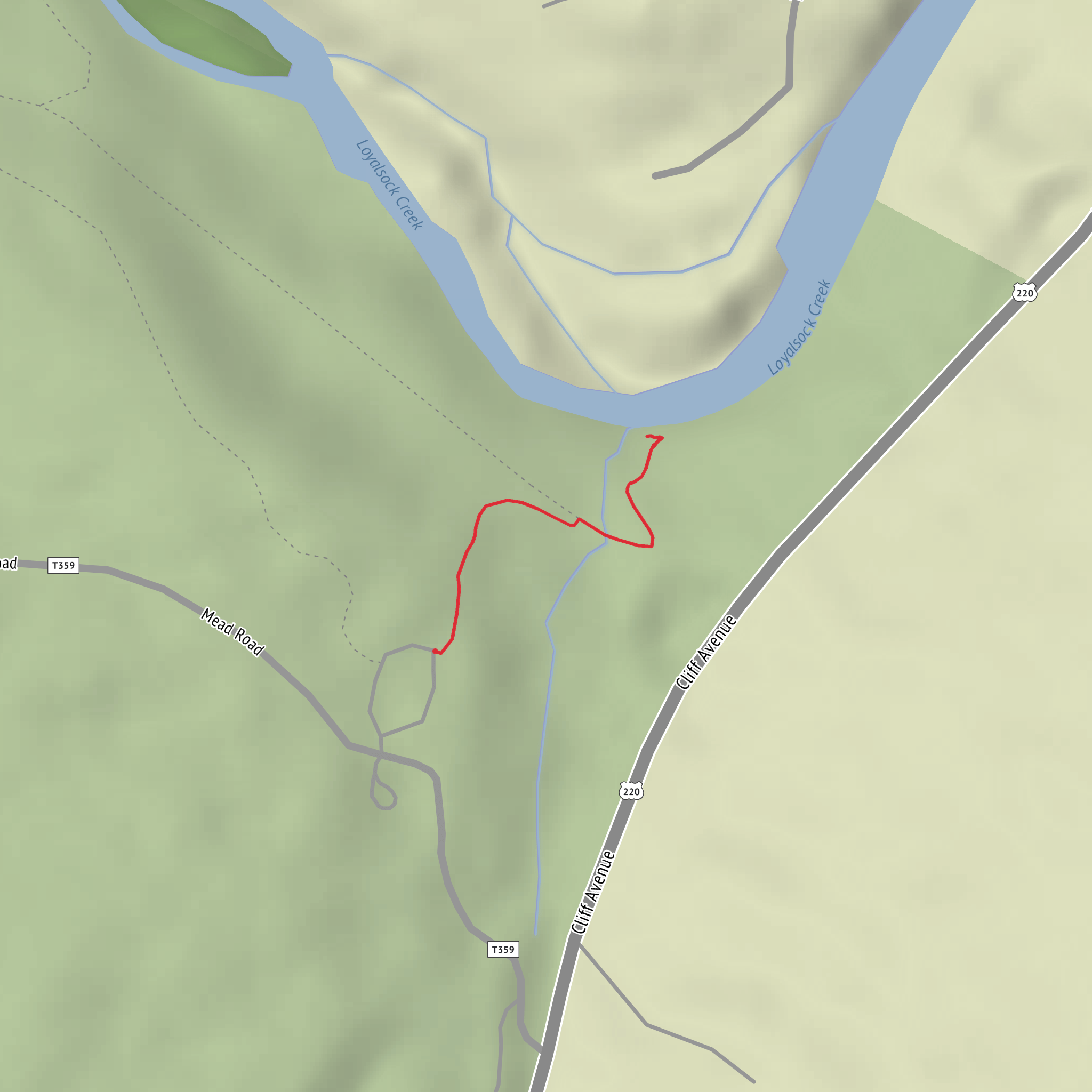Dutchman Falls mobile static map