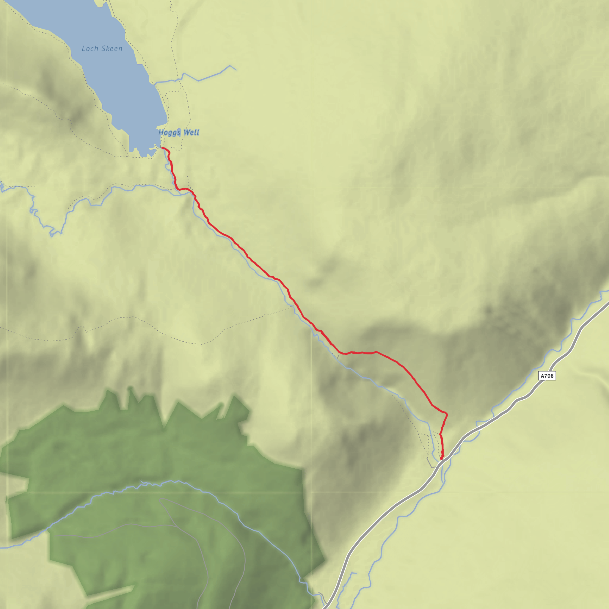 Grey Mare's Tail mobile static map