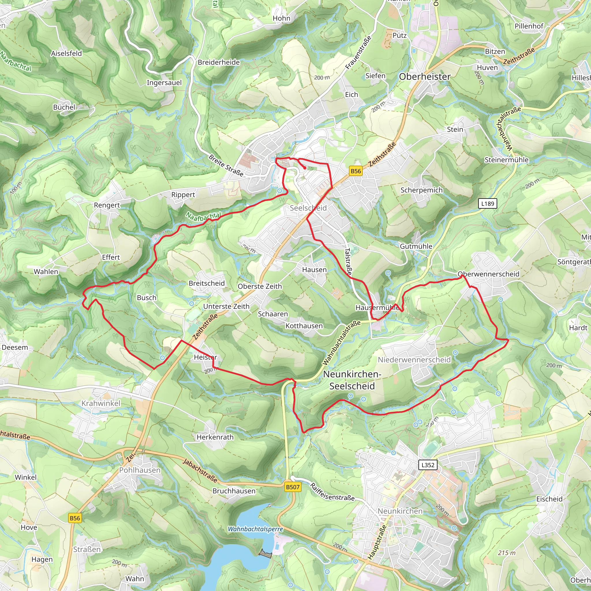 Freundschaftsweg and Seelscheid mobile static map