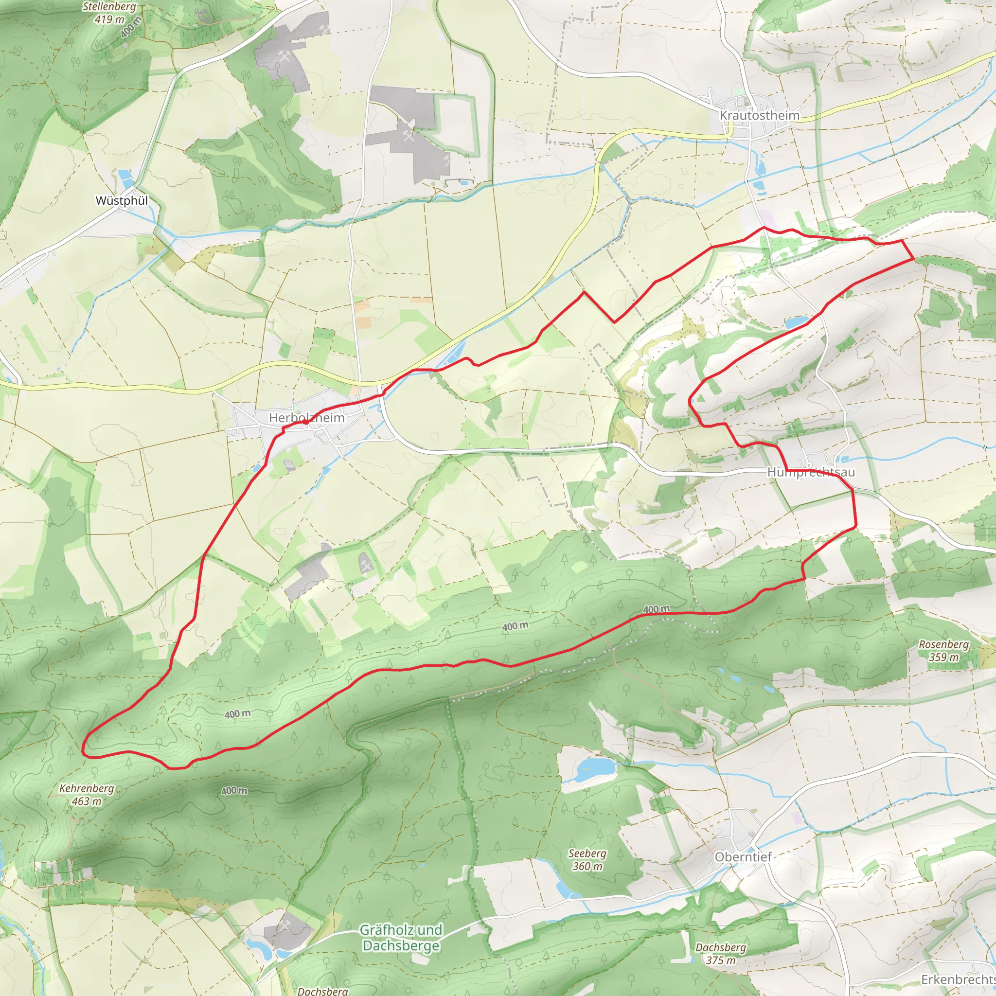 Hwerbolzheim Loop mobile static map