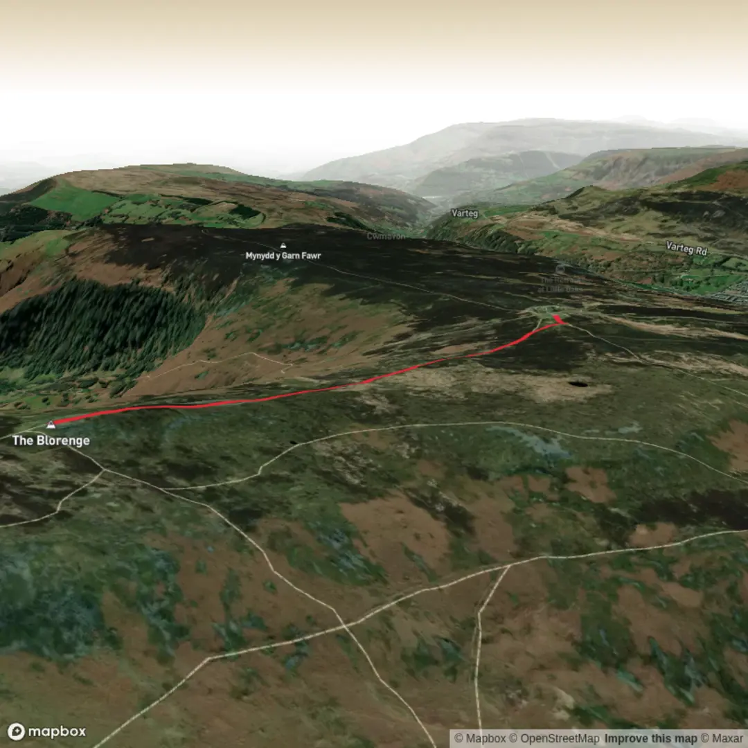 An image depicting the trail Flamange - Blorange PR & VF x and its surrounding area.