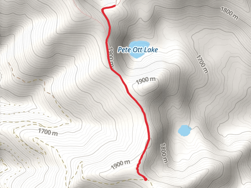 Pete Ott Lake via Flat Mountain Trail