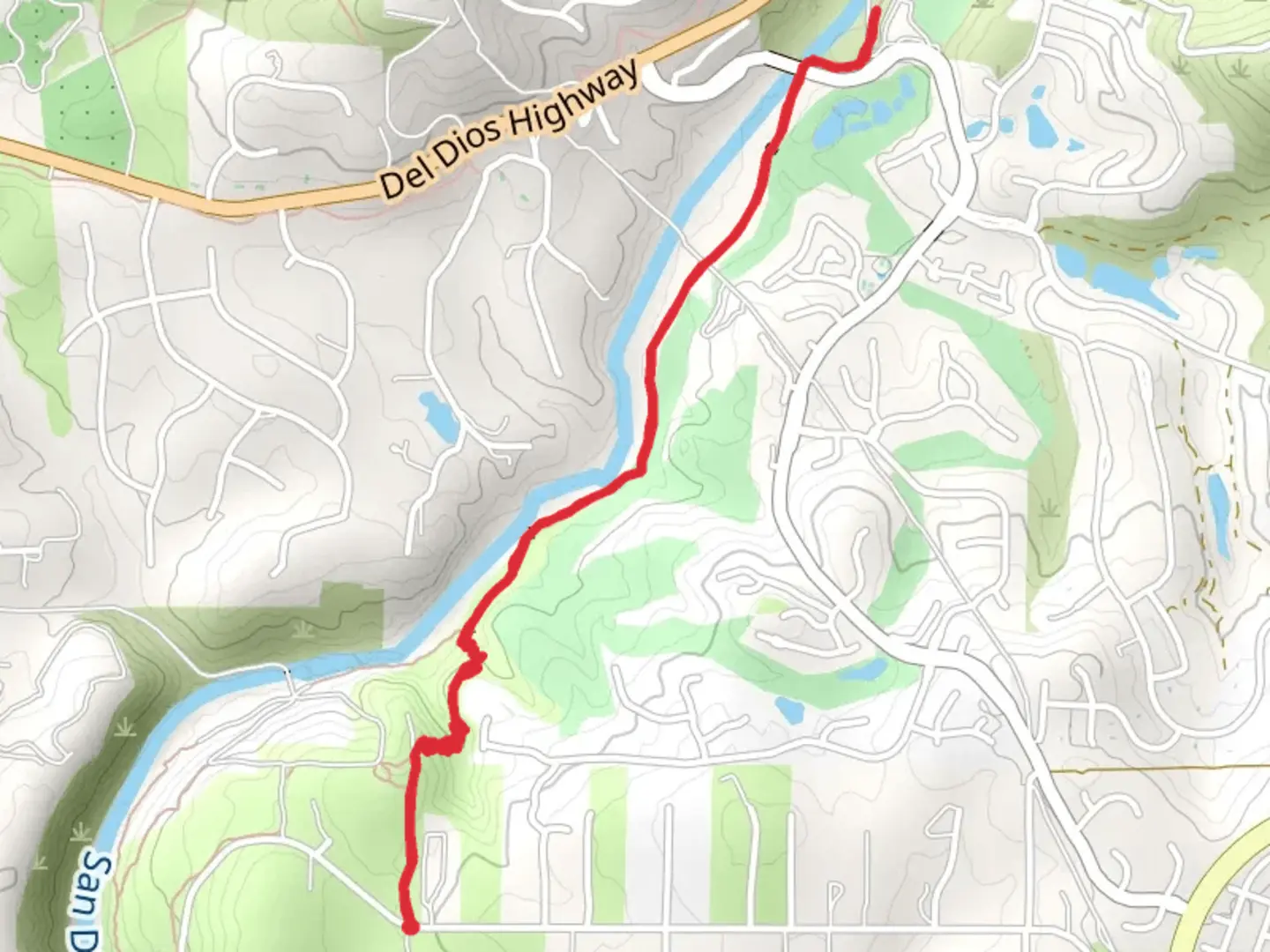 An image depicting the trail Santa Fe Valley Trail and its surrounding area.