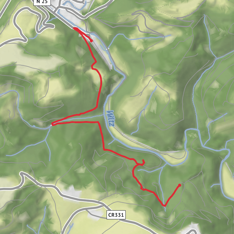 A map preview of the recording Wiltz - Jul 29.