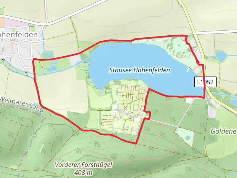 Stausee Hohenfelden and Freizeitpark Stausee Hohenfelden Loop