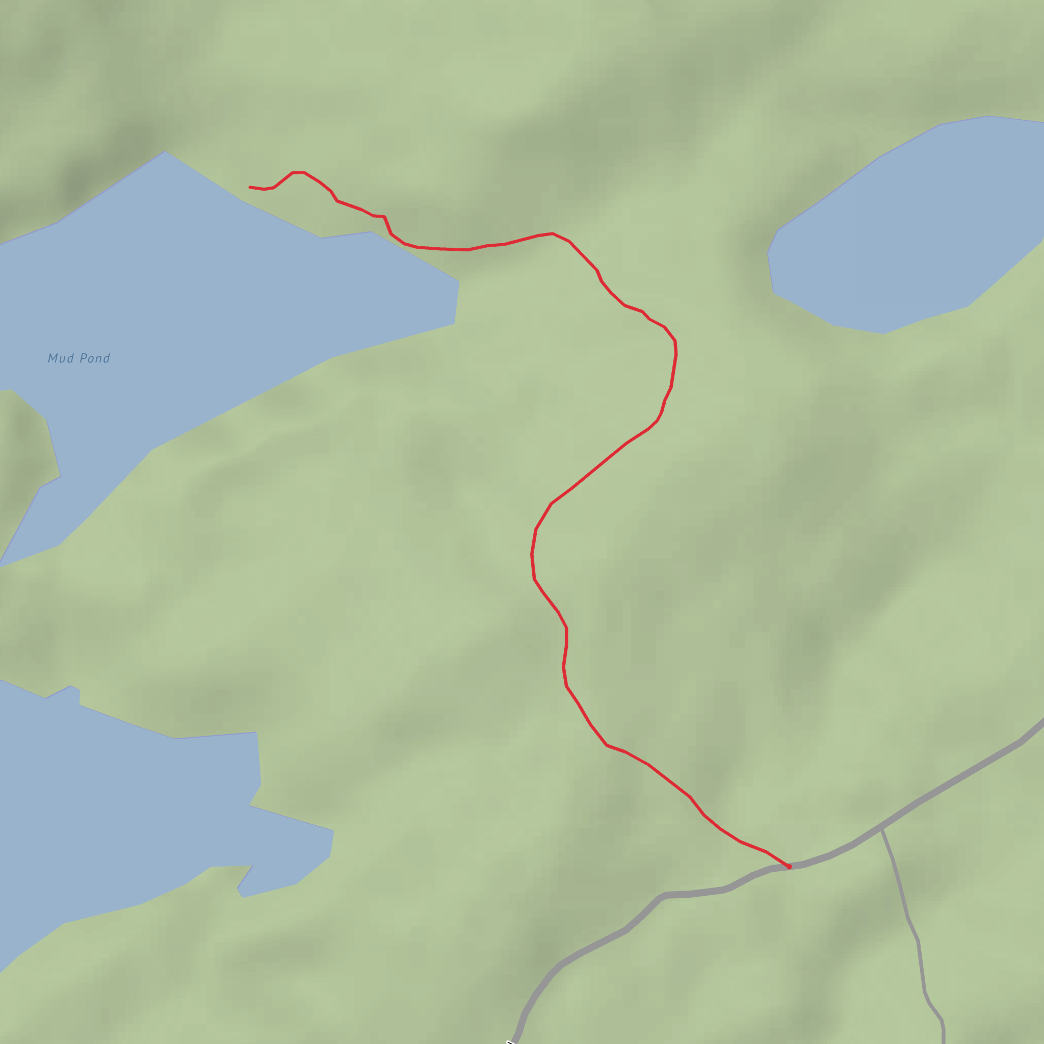 Mud Pond Trail mobile static map