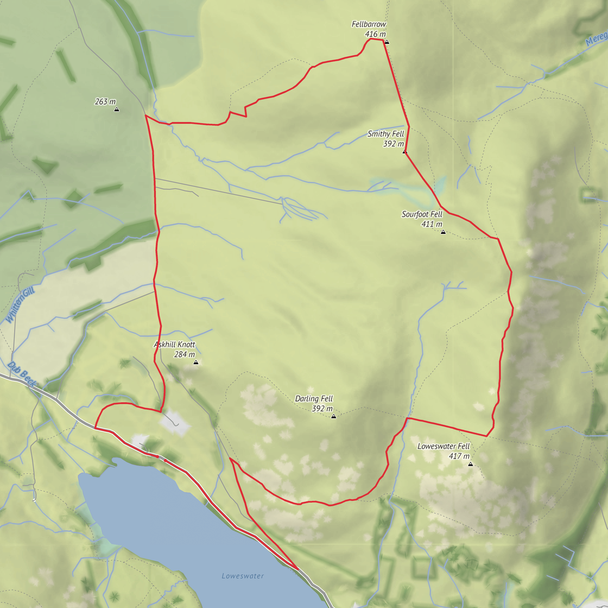 Low Fell and Fellbarrow mobile static map