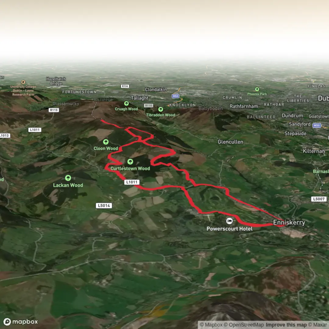 An image depicting the trail Prince William’s seat with Calvin and its surrounding area.