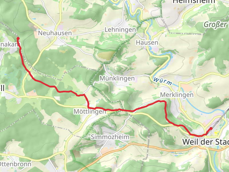 Weil der Stadt to Monbachtal