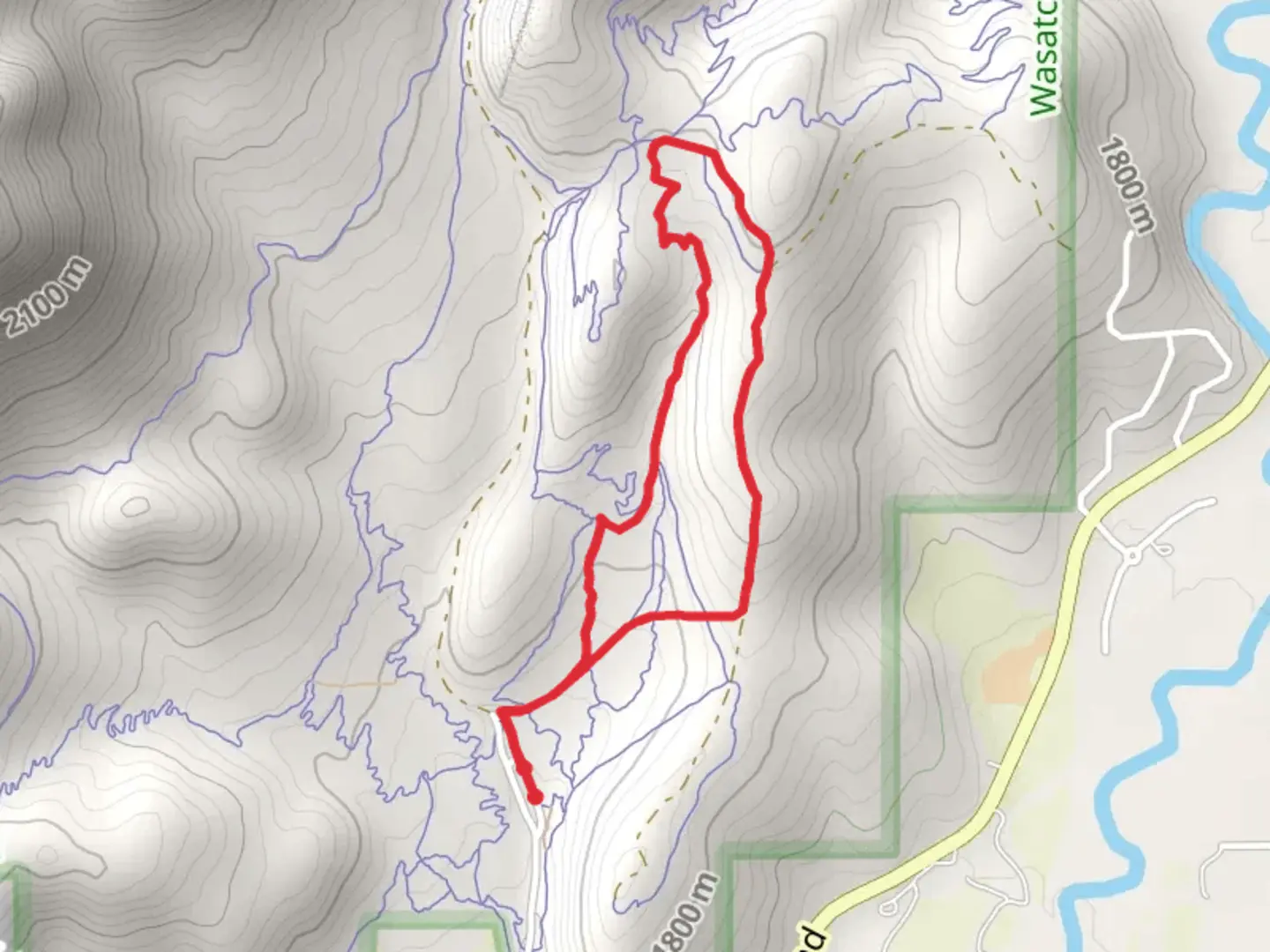 An image depicting the trail Old Burnt Ridge and Sage Loop and its surrounding area.