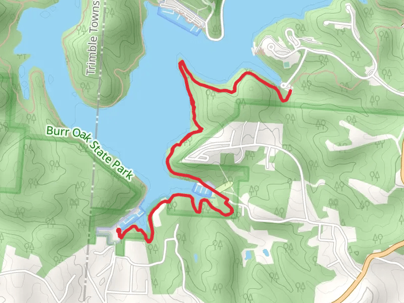 Burr Oak Backpack Trail - Short