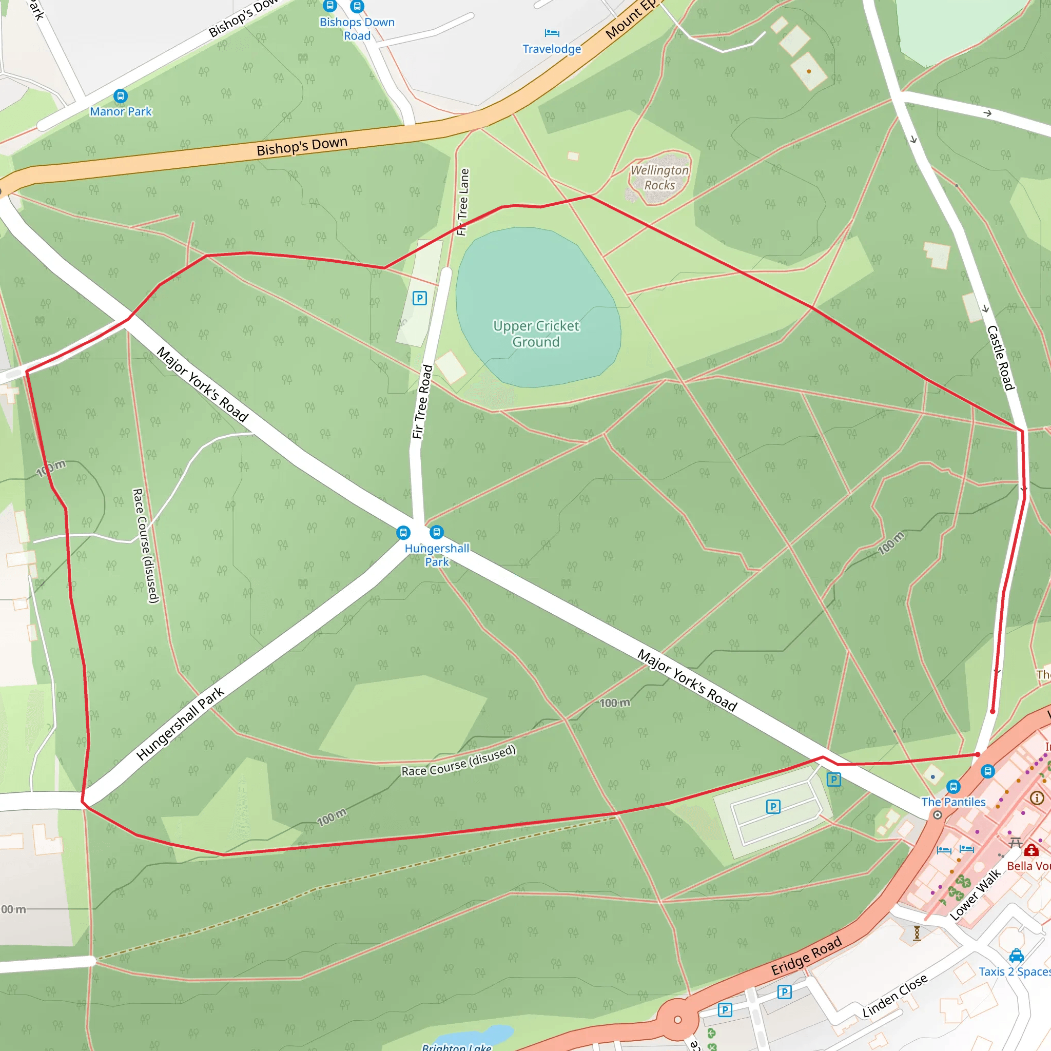 Tunbridge Wells Common mobile static map