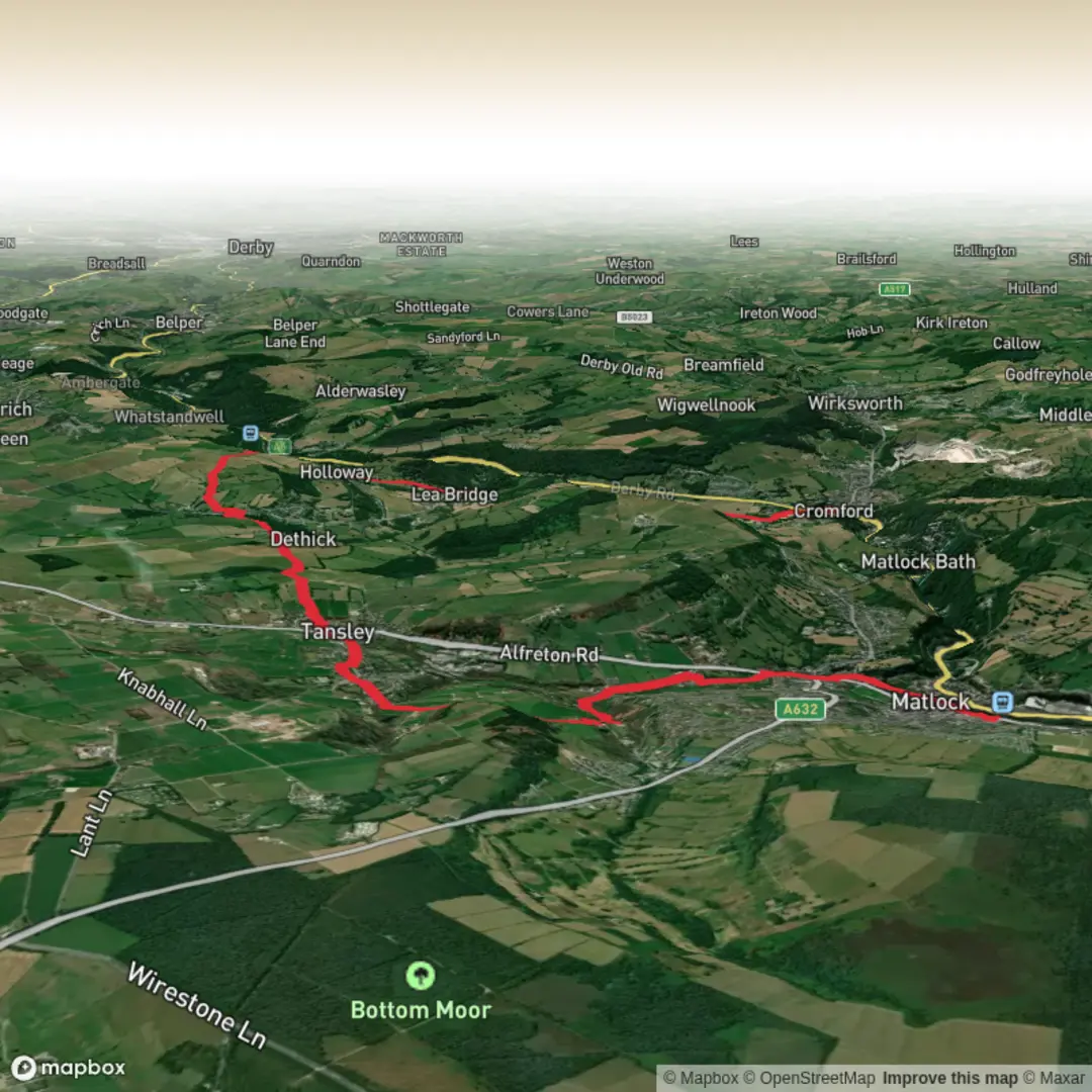 An image depicting the trail Peak District Edge and its surrounding area.