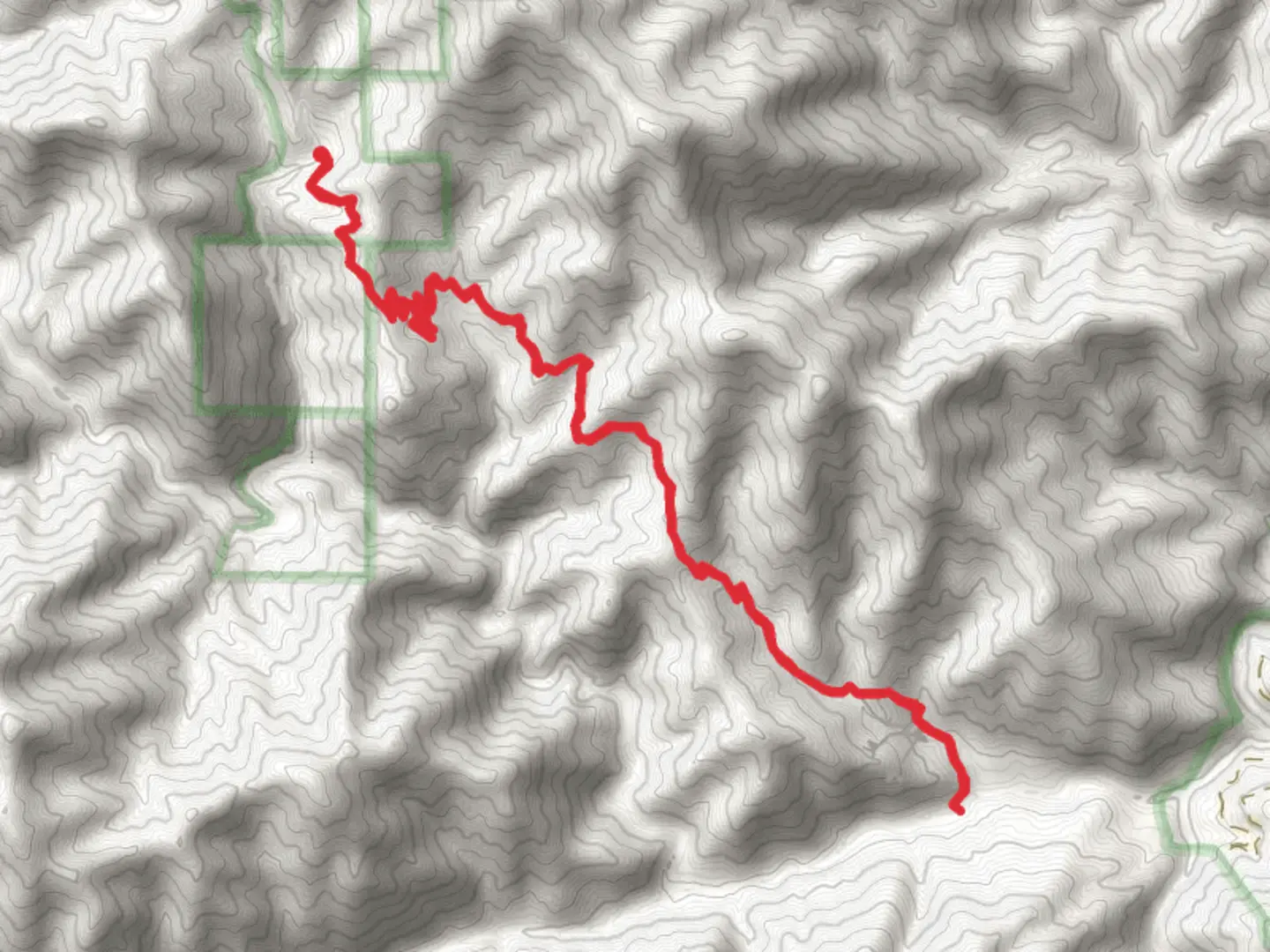 An image depicting the trail Horse Pasture Trail and its surrounding area.