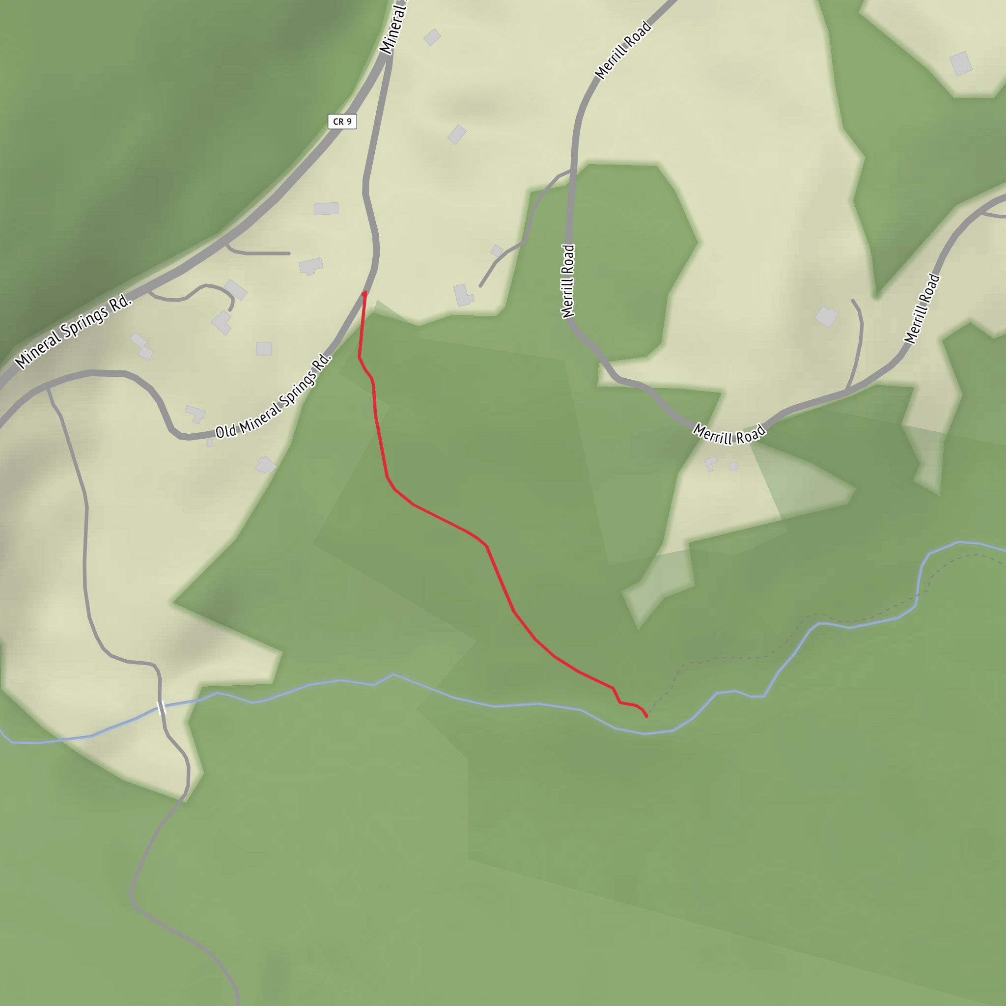 Mineral Spring Falls via Scenic Trail mobile static map
