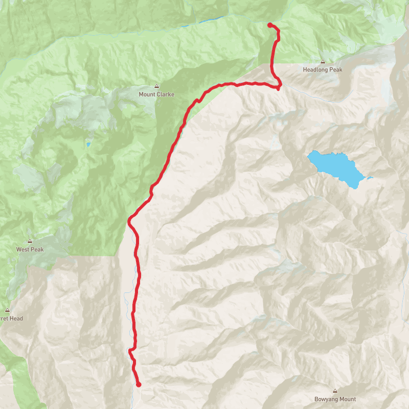 A map preview of the recording Rees-Dart D1.