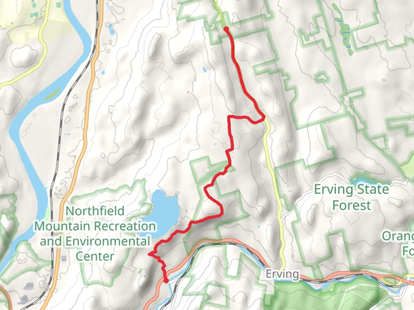 An image depicting the trail Metacomet - Monadnock Trail and its surrounding area.