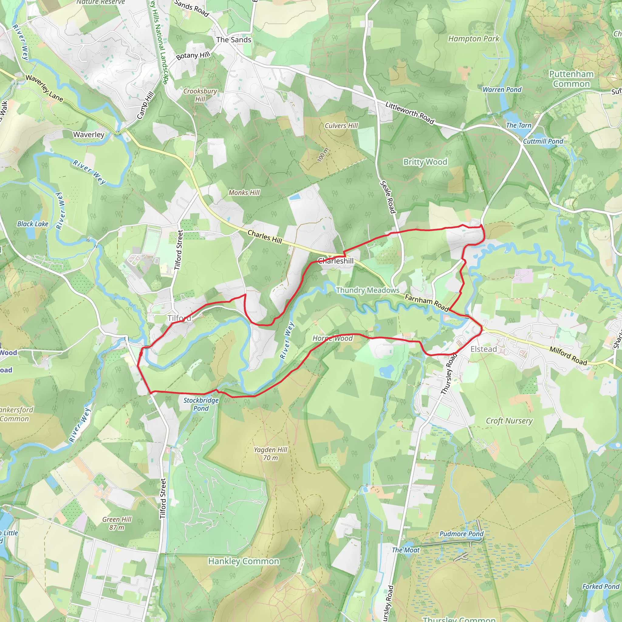 Tilford to Charleshill and Elstead Loop | Surrey | England