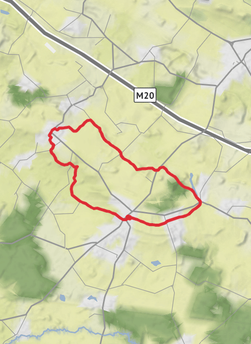 Pluckley Loop mobile static map
