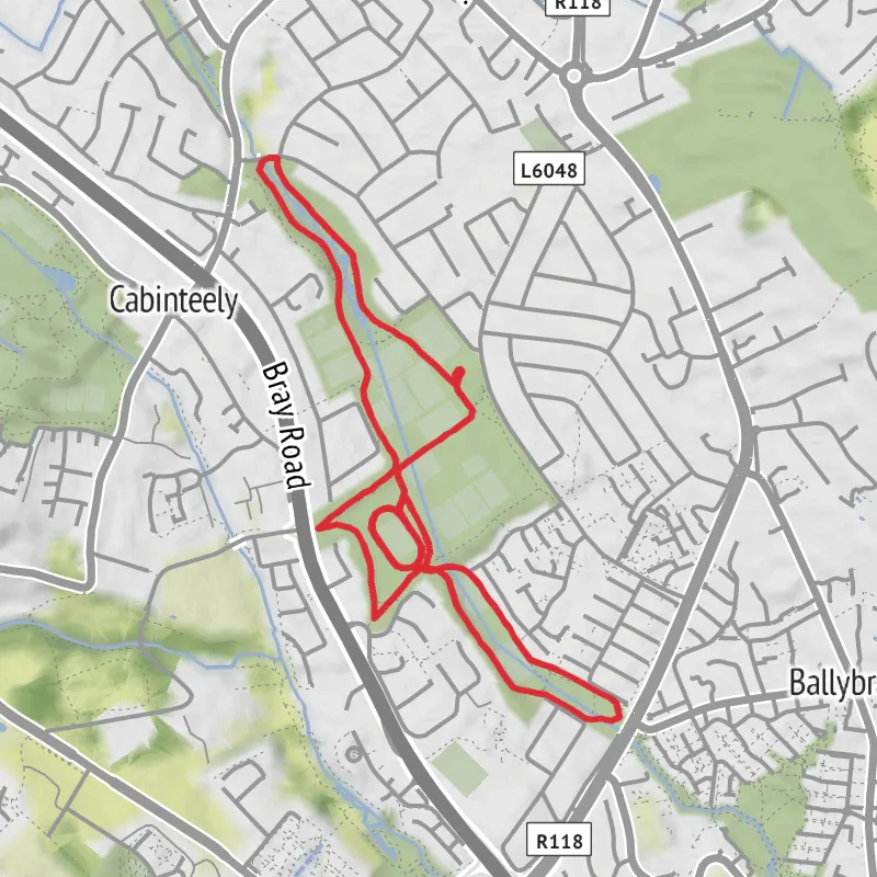 Hike from Ballybrack mobile static map