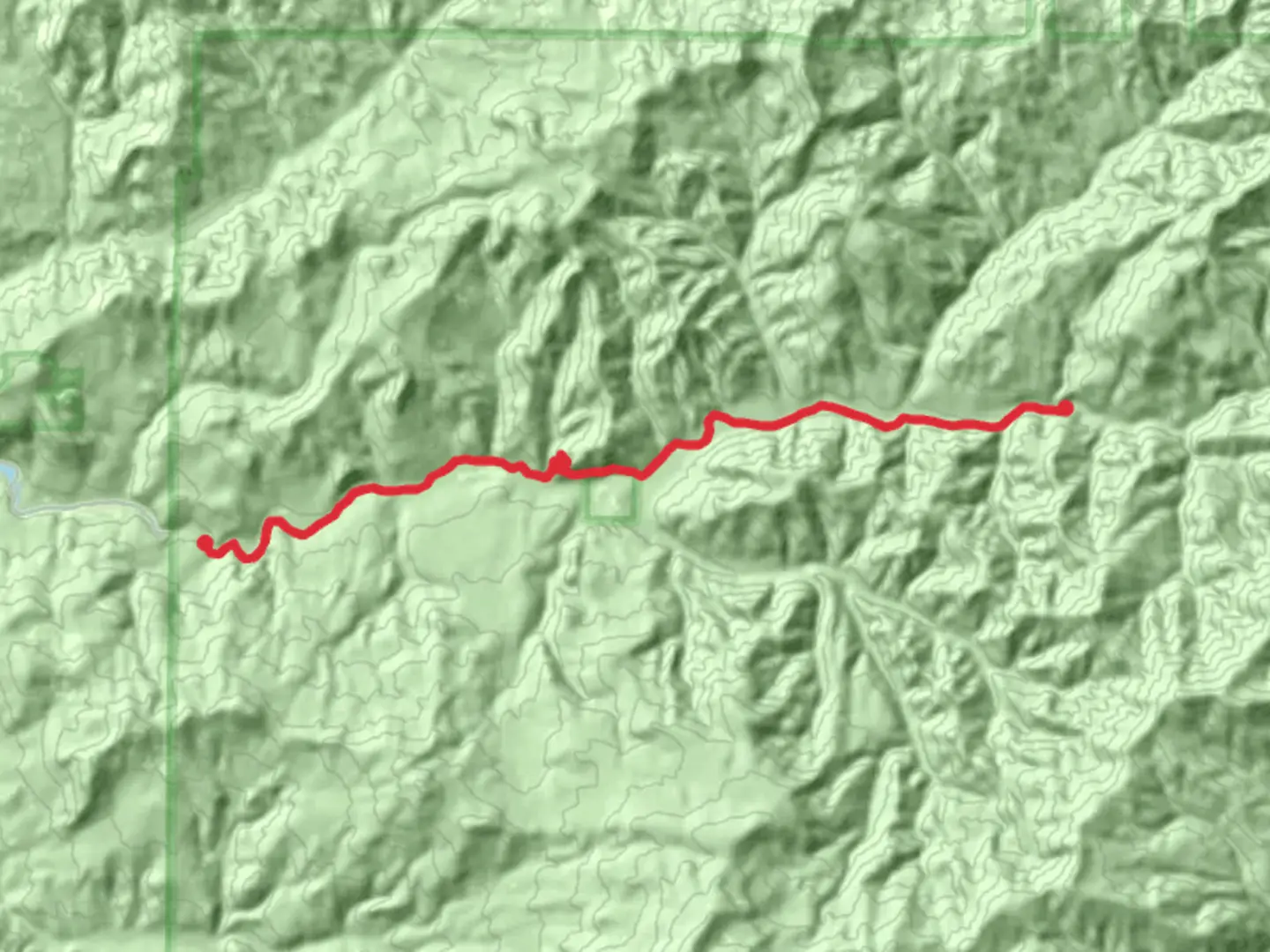 An image depicting the trail Fall Creek National Recreation Trail and its surrounding area.