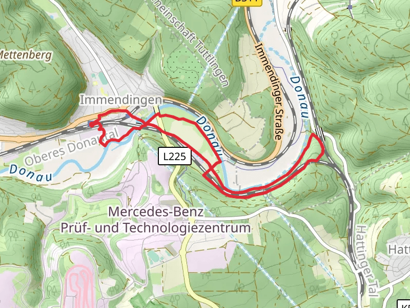 Donau via Schwarzwald jura Bodensee Weg