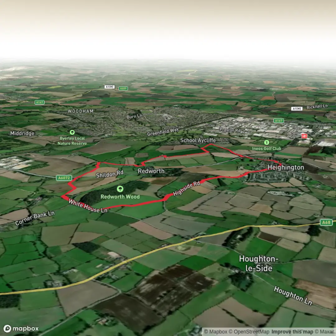 An image depicting the trail Hike from School Aycliffe and its surrounding area.