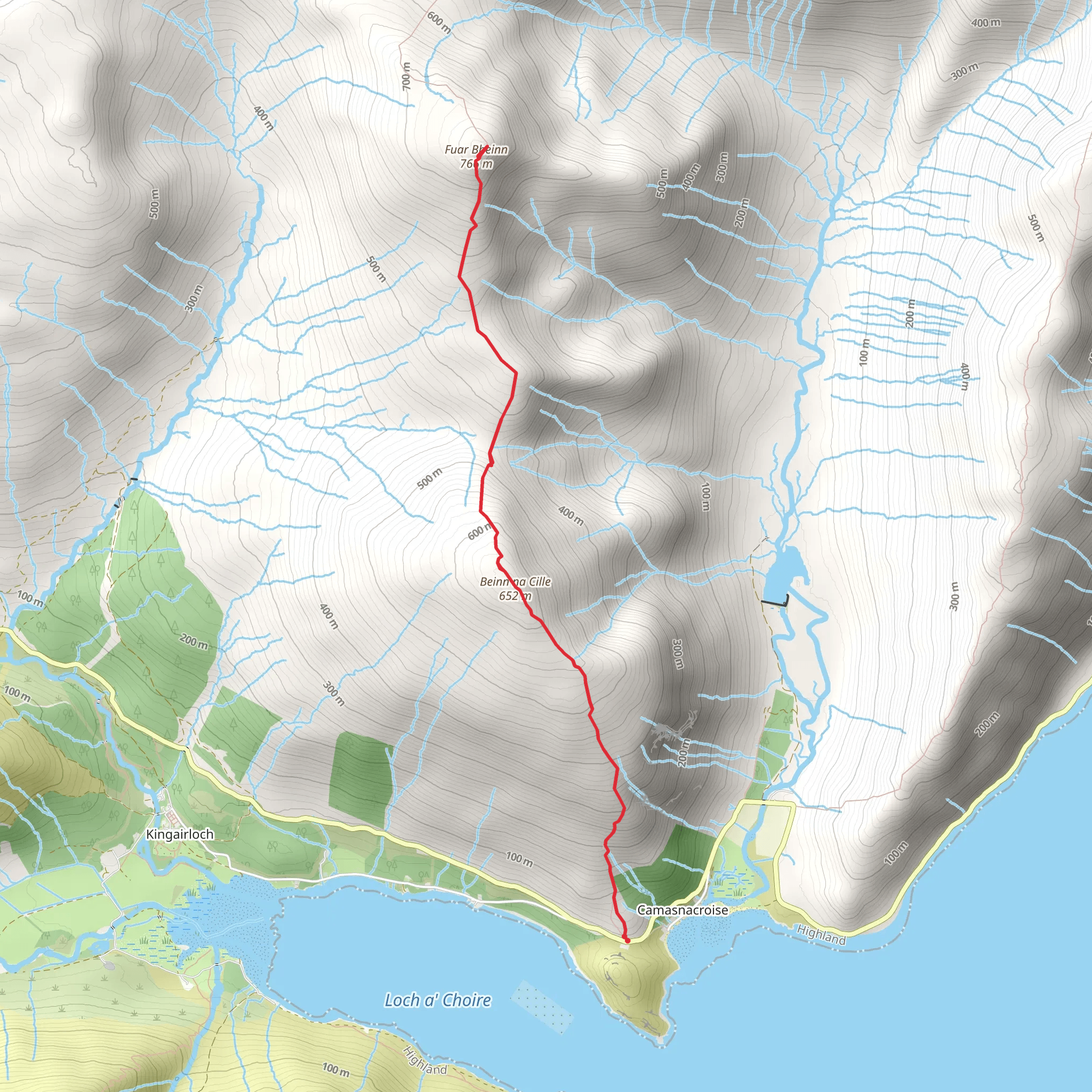 Fuar Bheinn mobile static map