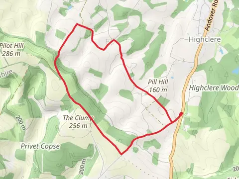 Buckhanger Copse Loop from Hollington Cross
