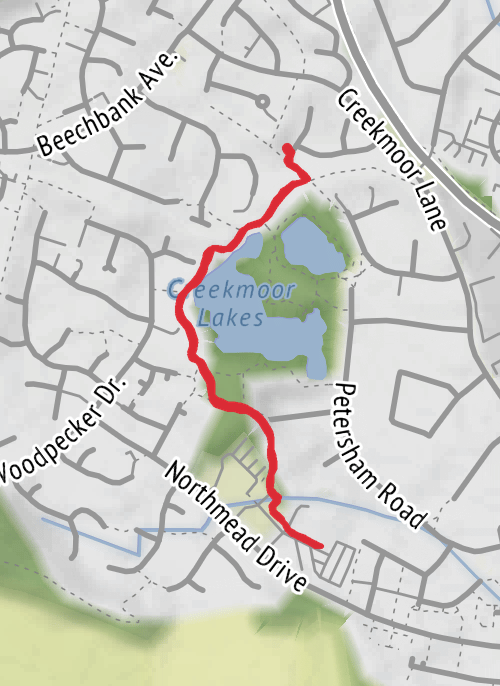 Hike from Poole mobile static map