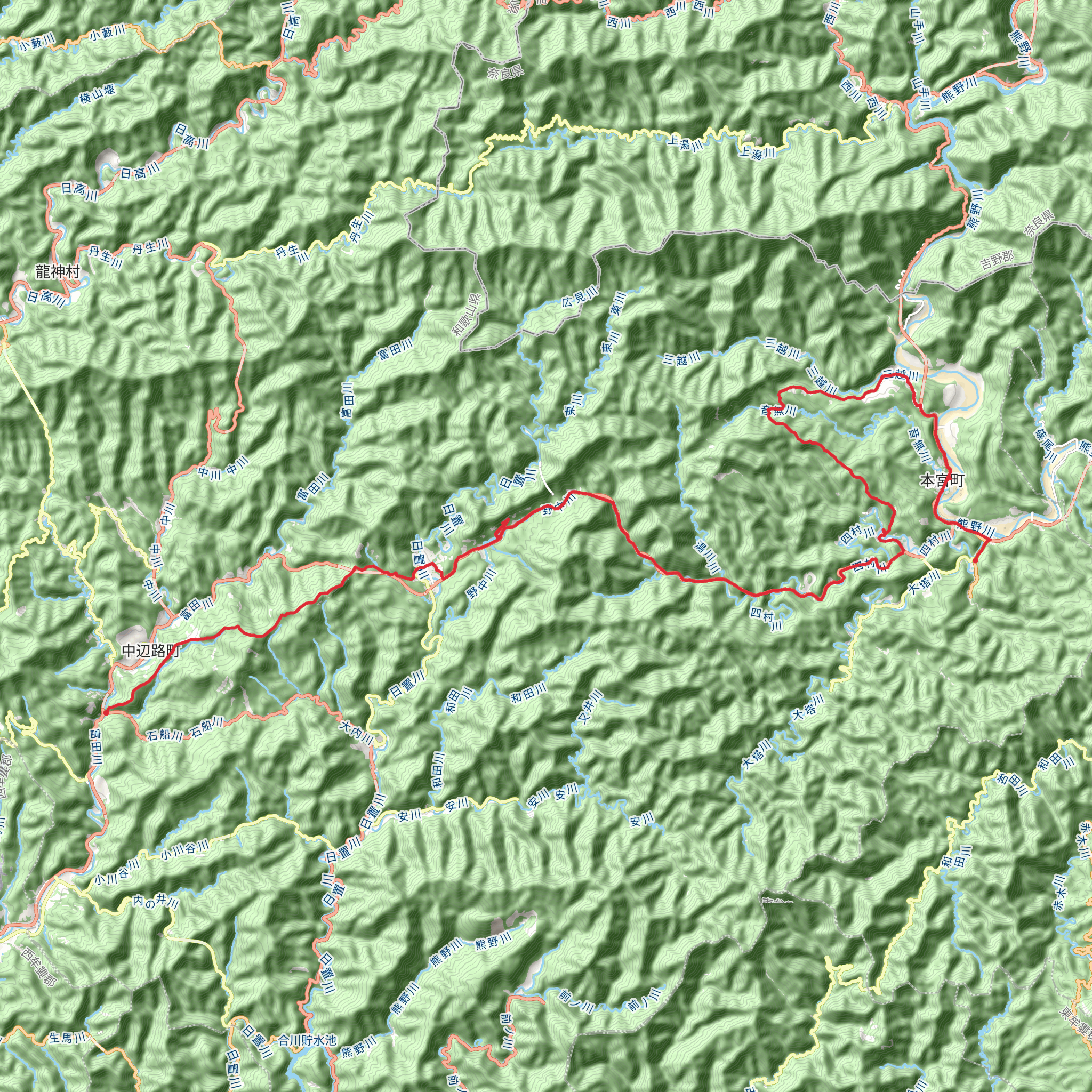 Kumano Kodo mobile static map