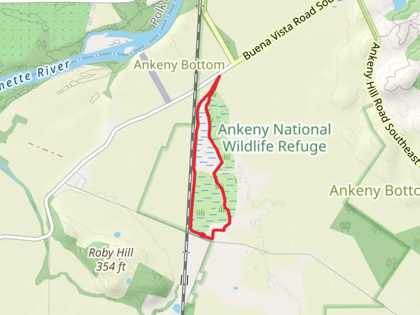 An image depicting the trail Bashaw Creek Besides Loop and its surrounding area.