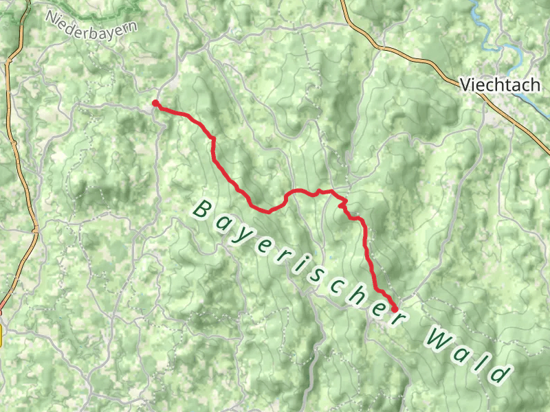 Konzell to Markbuchener Sattel Walk via Kasplatte