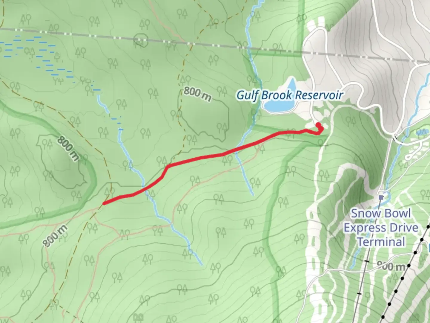 An image depicting the trail North Brookwood Trail and its surrounding area.