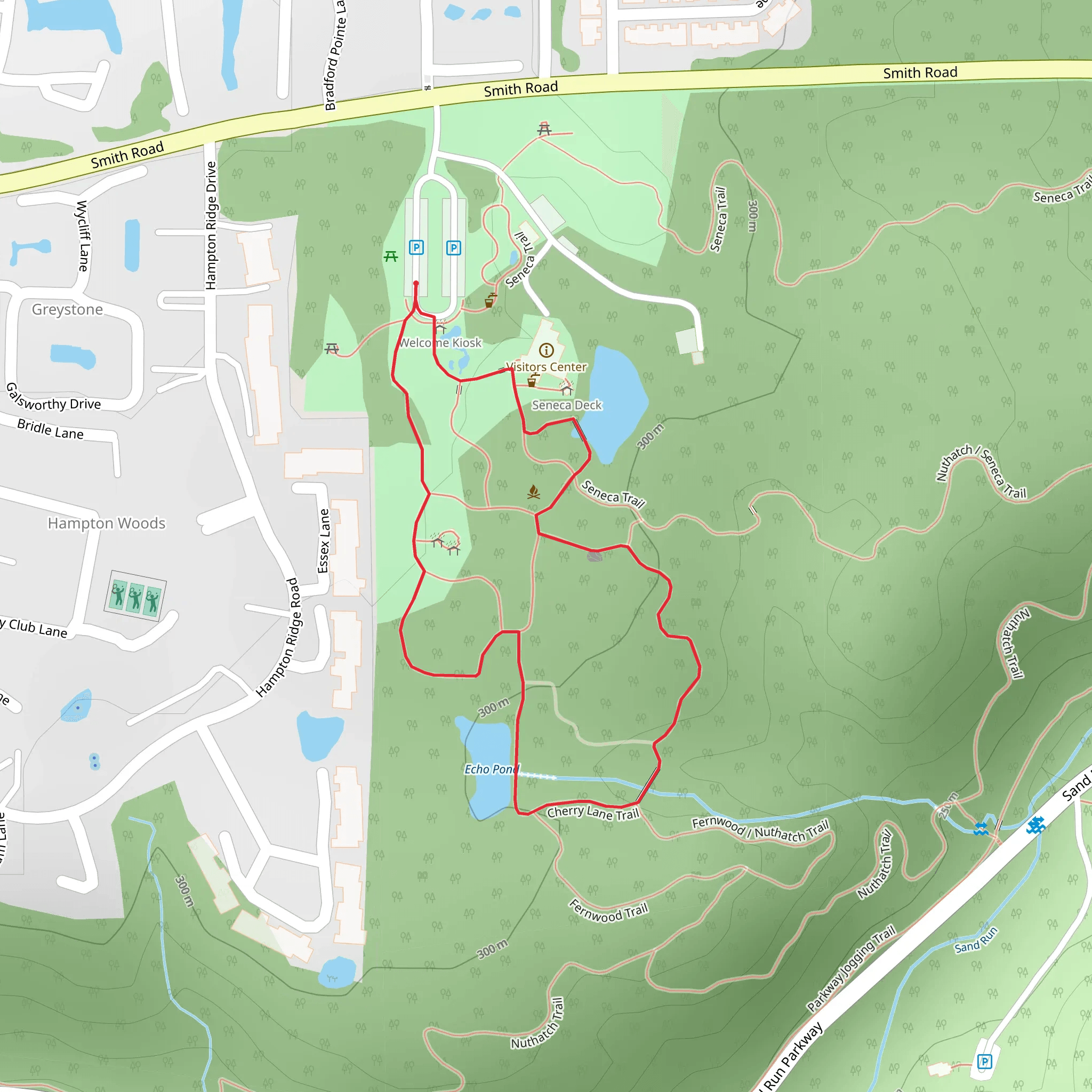Cherry Lane and Fernwood Loop Trail mobile static map