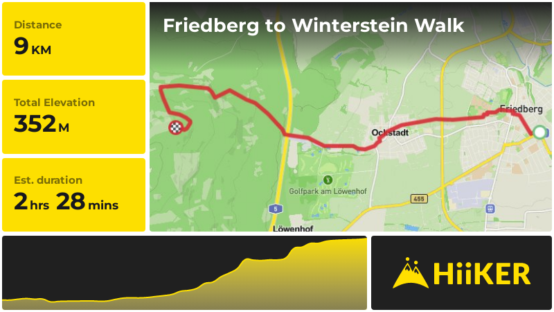 Friedberg to Winterstein Walk | Wetteraukreis | Germany