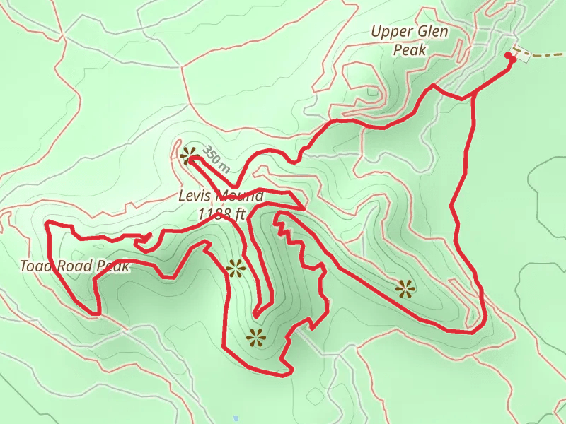 Levis Mound and Toad Road Peak LoopLoop
