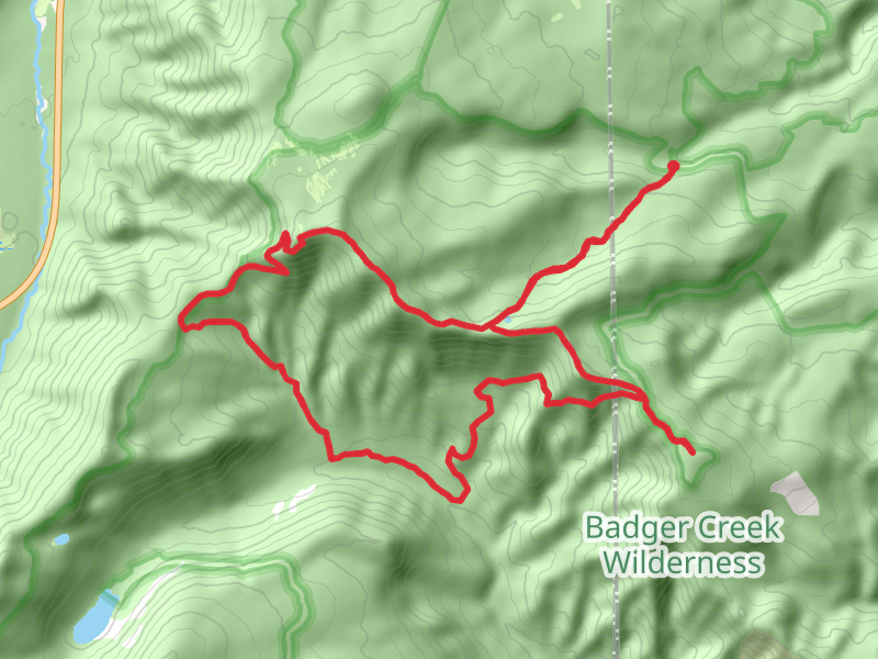 Fret Creek, Flag Point and Lookout Mountain via Divide Trail and Gumjuwac Loop Trail
