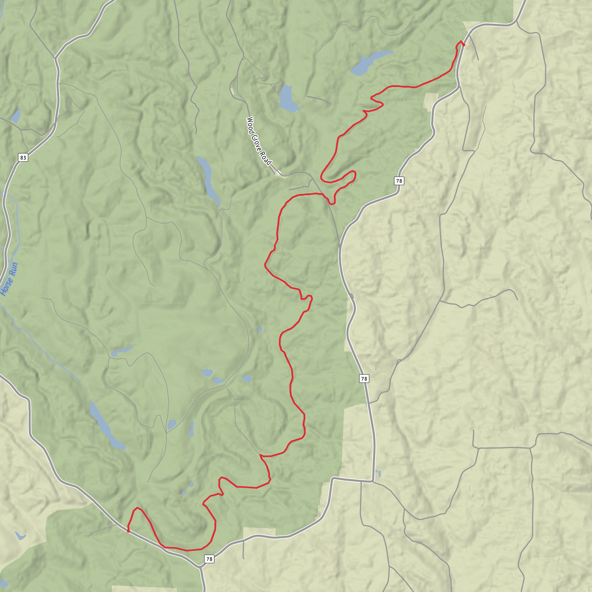 Dyes Fork via Buckeye Trail mobile static map